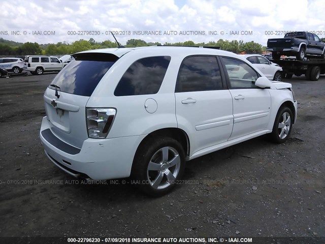 2CNDL937396239046 - 2009 CHEVROLET EQUINOX SPORT WHITE photo 4