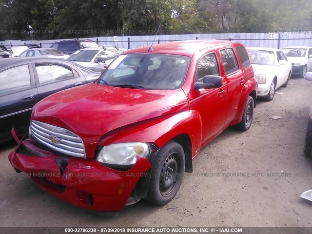 3GNDA13D18S643715 - 2008 CHEVROLET HHR LS Qırmızı foto 2