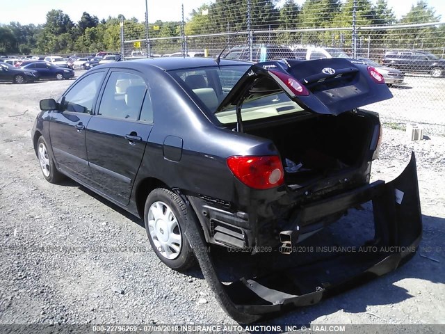 JTDBR32EX60091635 - 2006 TOYOTA COROLLA CE/LE BLACK photo 3