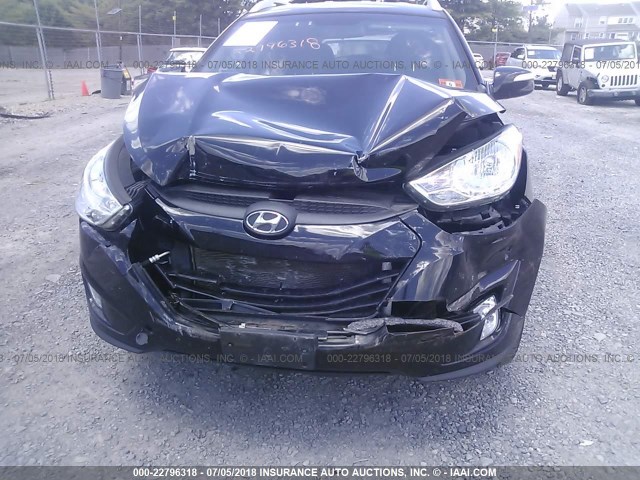 KM8JU3AC9DU741499 - 2013 HYUNDAI TUCSON GLS/LIMITED შავი ფოტო 6