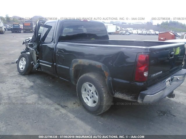 2GCEK19B861109118 - 2006 CHEVROLET SILVERADO K1500 BLACK photo 3