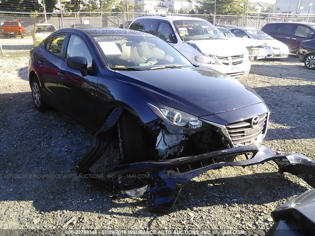 JM1BM1T79F1224902 - 2015 MAZDA 3 SV BLUE photo 1