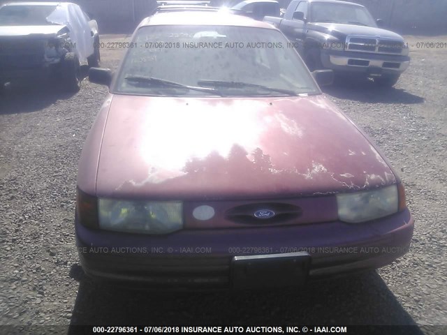 3FARP15JXRR162859 - 1994 FORD ESCORT LX/SPORT MAROON photo 6