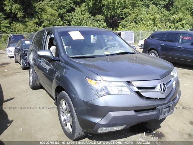 2HNYD28487H536818 - 2007 ACURA MDX TECHNOLOGY GRAY photo 1