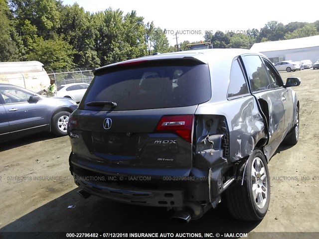 2HNYD28487H536818 - 2007 ACURA MDX TECHNOLOGY GRAY photo 6