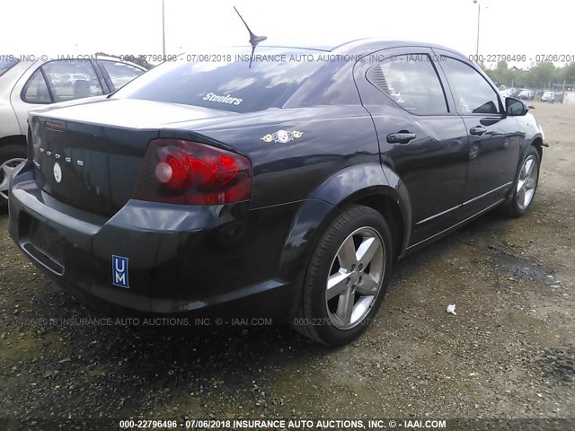 1B3BD1FB4BN558923 - 2011 DODGE AVENGER MAINSTREET BLUE photo 4