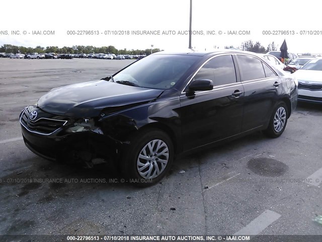 4T1BF3EK9BU130708 - 2011 TOYOTA CAMRY SE/LE/XLE BLACK photo 2
