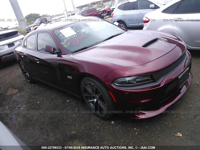 2C3CDXGJ8JH284441 - 2018 DODGE CHARGER R/T 392 BURGUNDY photo 1