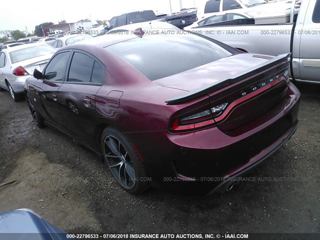 2C3CDXGJ8JH284441 - 2018 DODGE CHARGER R/T 392 BURGUNDY photo 3