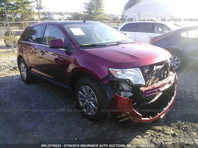 2FMDK39C18BB29350 - 2008 FORD EDGE LIMITED RED photo 1