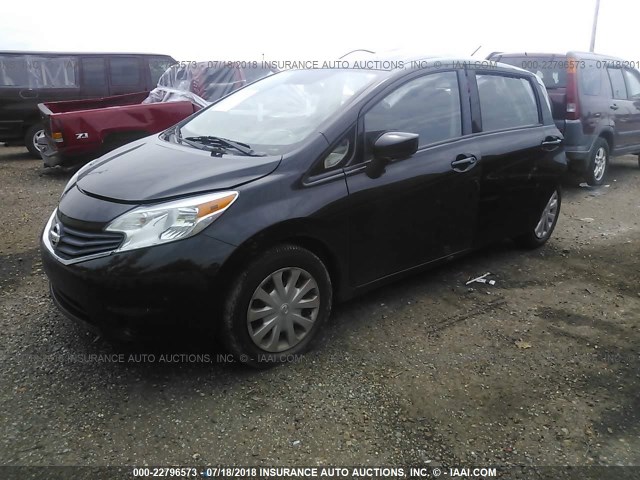 3N1CE2CP6FL366918 - 2015 NISSAN VERSA NOTE S/S PLUS/SV/SL/SR BLACK photo 2