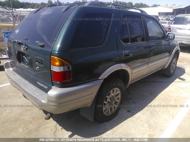 4S6DM58W2Y4415923 - 2000 HONDA PASSPORT EX/LX 绿色 照片 4