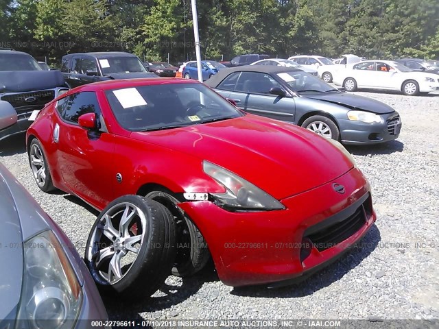 JN1AZ44E59M407831 - 2009 NISSAN 370Z RED photo 1