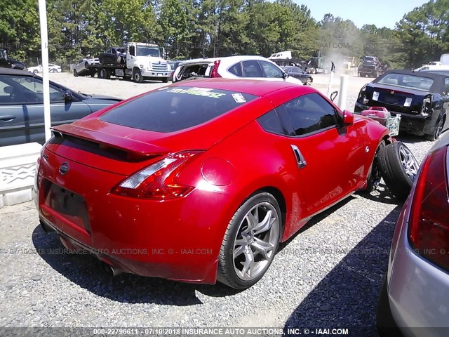 JN1AZ44E59M407831 - 2009 NISSAN 370Z RED photo 4