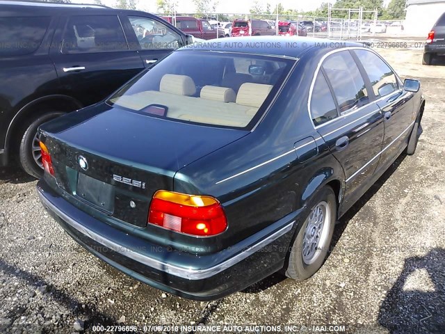 WBADD6328WGT95483 - 1998 BMW 528 I AUTOMATIC GREEN photo 4