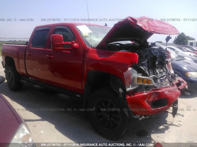 1GC1KYE89EF136577 - 2014 CHEVROLET SILVERADO K2500 HEAVY DUTY LTZ RED photo 1