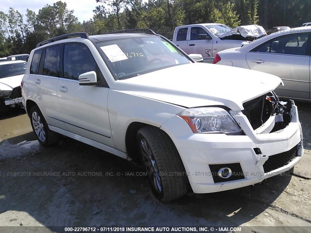 WDCGG8HB4CF815070 - 2012 MERCEDES-BENZ GLK 350 4MATIC WHITE photo 1