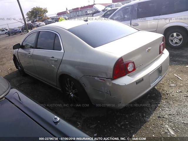 1G1ZH57B69F102247 - 2009 CHEVROLET MALIBU 1LT 金色 照片 3