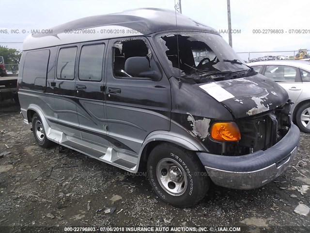 2B6HB11Y32K131596 - 2002 DODGE RAM VAN B1500 BLACK photo 1