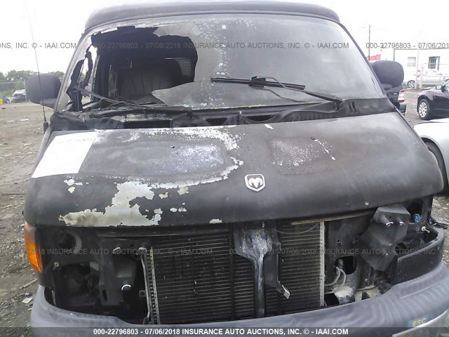 2B6HB11Y32K131596 - 2002 DODGE RAM VAN B1500 BLACK photo 6