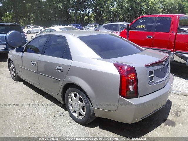 1G6DM57N330138059 - 2003 CADILLAC CTS TAN photo 3