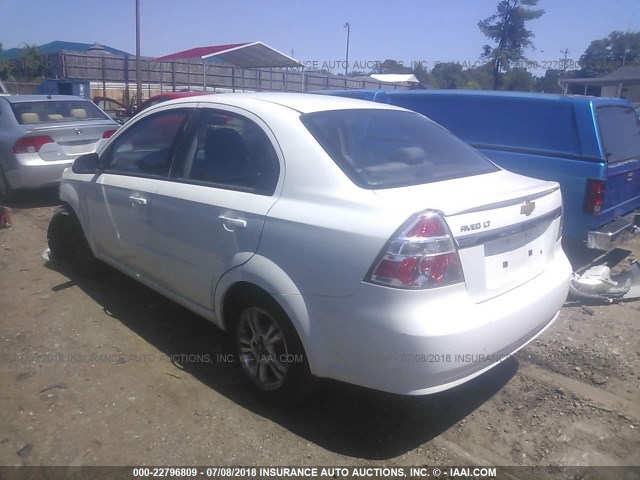 KL1TD5DE0BB257419 - 2011 CHEVROLET AVEO LS/LT 白色 照片 3