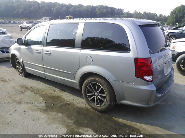 2C4RDGBG5FR687277 - 2015 DODGE GRAND CARAVAN SE SILVER photo 3