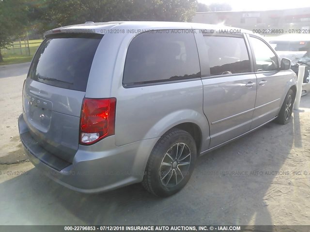 2C4RDGBG5FR687277 - 2015 DODGE GRAND CARAVAN SE SILVER photo 4