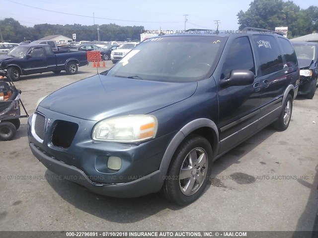 1GMDV33L35D169869 - 2005 PONTIAC MONTANA SV6 BLUE photo 2