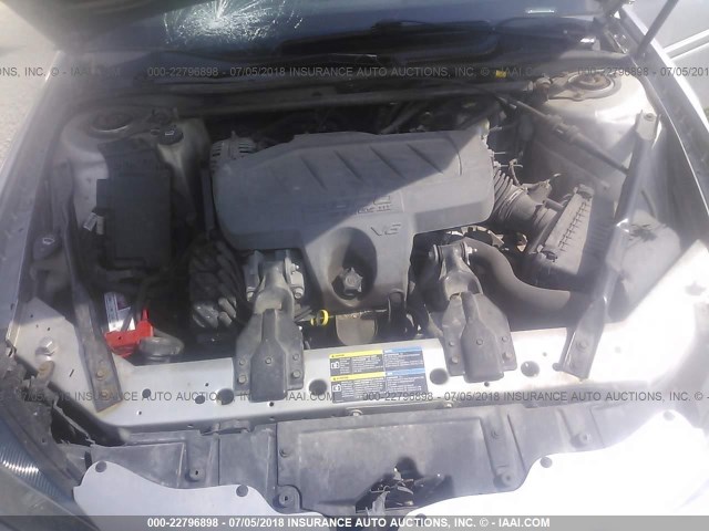 2G2WP552261199034 - 2006 PONTIAC GRAND PRIX SILVER photo 10