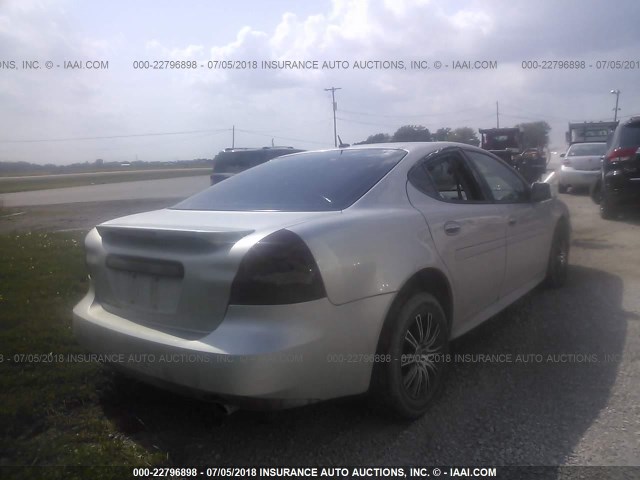 2G2WP552261199034 - 2006 PONTIAC GRAND PRIX SILVER photo 4