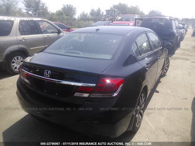 19XFB2F91FE040299 - 2015 HONDA CIVIC EXL 黑色 照片 4