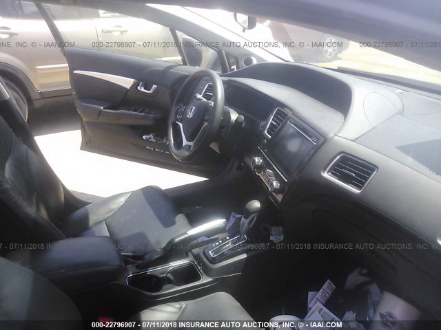 19XFB2F91FE040299 - 2015 HONDA CIVIC EXL 黑色 照片 5