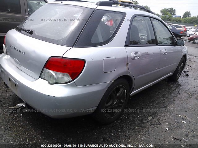 JF1GG29634G800002 - 2004 SUBARU IMPREZA WRX SILVER photo 4