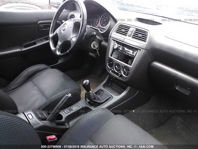 JF1GG29634G800002 - 2004 SUBARU IMPREZA WRX SILVER photo 5