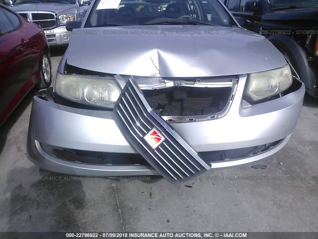 1G8AG52F15Z150338 - 2005 SATURN ION LEVEL 1 SILVER photo 6