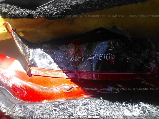 1G1JA6SH2D4196165 - 2013 CHEVROLET SONIC LS 红色 照片 9