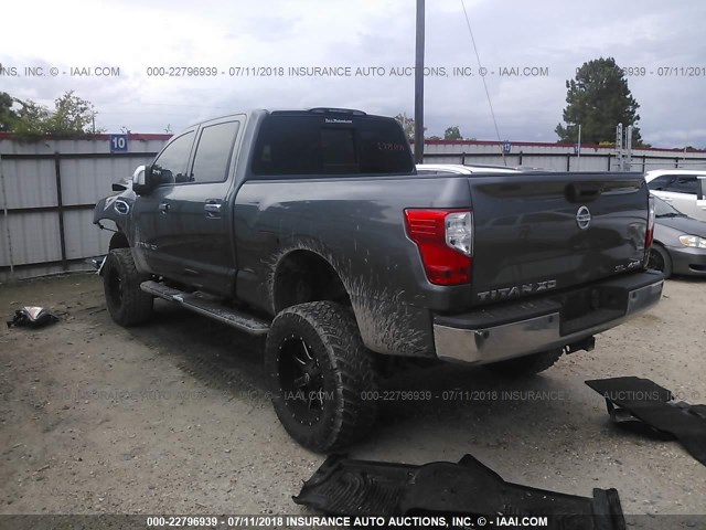 1N6BA1F49GN504482 - 2016 NISSAN TITAN XD SL/PRO-4X/PLAT RESERVE GRAY photo 3