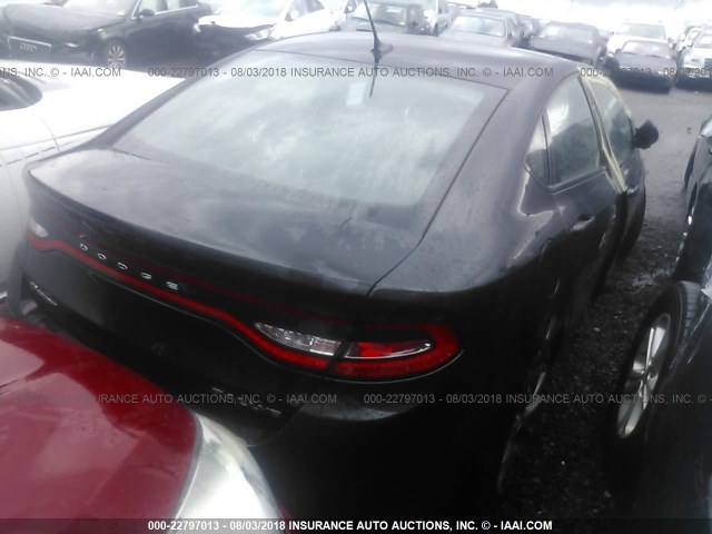 1C3CDFBA0DD107045 - 2013 DODGE DART SXT BLACK photo 4