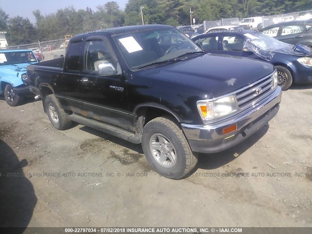 JT4UN24D5T0021619 - 1996 TOYOTA T100 XTRACAB SR5 BLACK photo 1