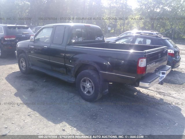 JT4UN24D5T0021619 - 1996 TOYOTA T100 XTRACAB SR5 BLACK photo 3