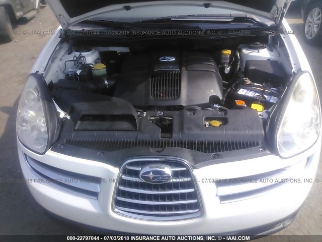 4S4WX86C964407365 - 2006 SUBARU B9 TRIBECA 3.0 H6/3.0 H6 LIMITED WHITE photo 10