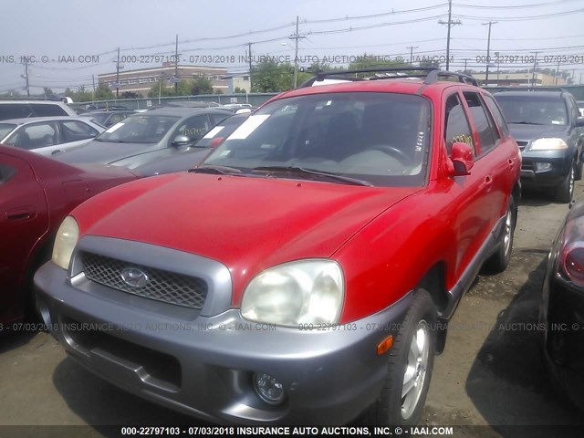 KM8SC73E63U495426 - 2003 HYUNDAI SANTA FE GLS/LX RED photo 2