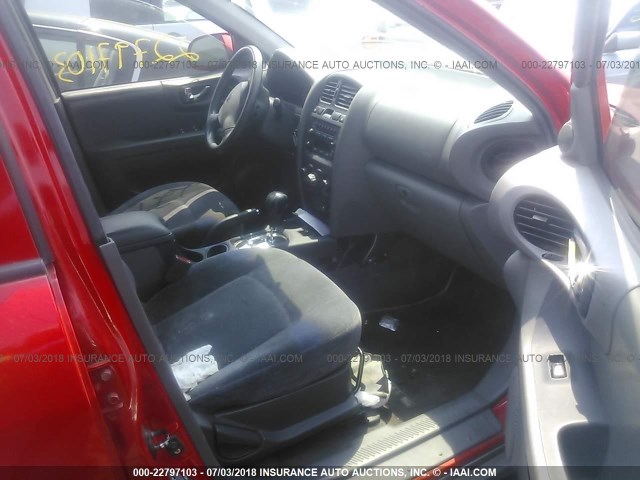 KM8SC73E63U495426 - 2003 HYUNDAI SANTA FE GLS/LX RED photo 5