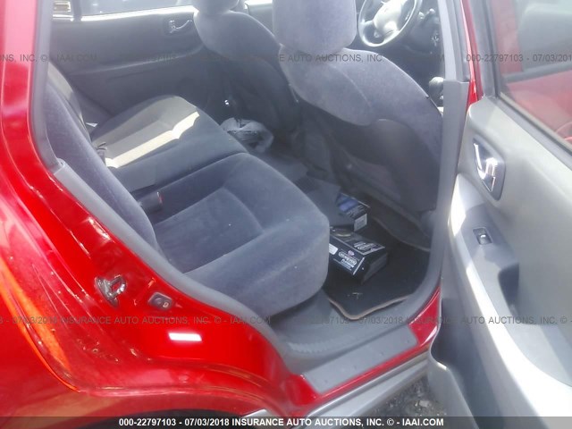 KM8SC73E63U495426 - 2003 HYUNDAI SANTA FE GLS/LX RED photo 8