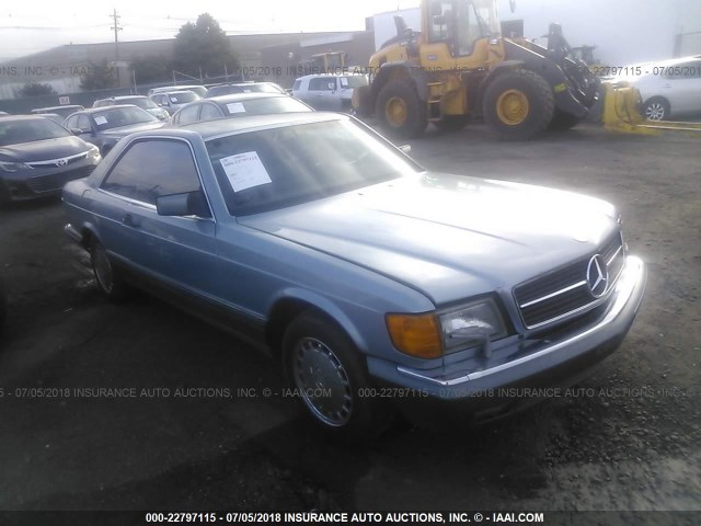 WDBCA45DXGA214283 - 1986 MERCEDES-BENZ 560 SEC BLUE photo 1