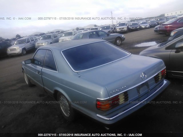 WDBCA45DXGA214283 - 1986 MERCEDES-BENZ 560 SEC BLUE photo 3