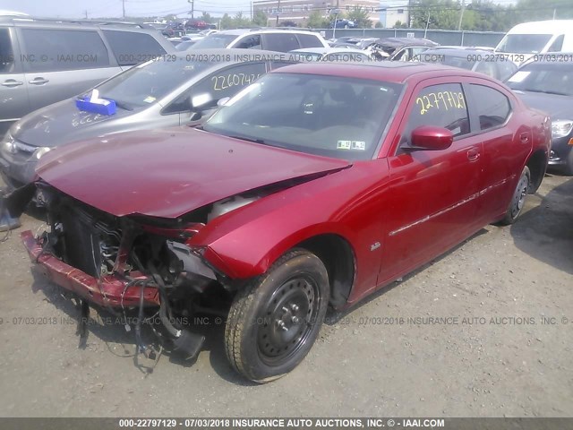 2B3CA3CV4AH108932 - 2010 DODGE CHARGER SXT BURGUNDY photo 2