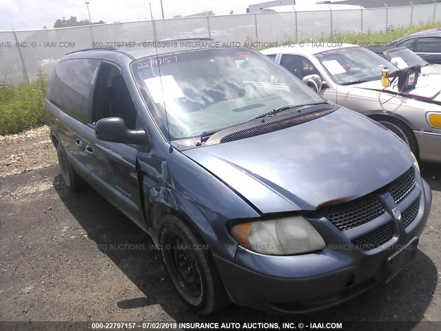 2B4GP44311R248574 - 2001 DODGE GRAND CARAVAN SPORT GRAY photo 1