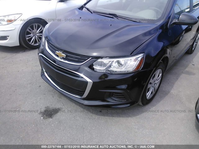 1G1JB5SH0H4134468 - 2017 CHEVROLET SONIC LS 黑色 照片 6